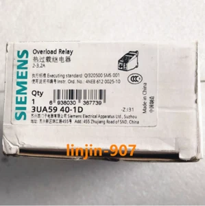 1PC SIEMENS thermal overload relay 3UA5940-1D 2-3.2A - Picture 1 of 4