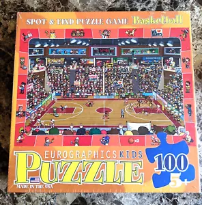 Basketball Eurographics Kinder 100-teiliges Spot & Find Puzzle Spiel neu versiegelt - Bild 1 von 8