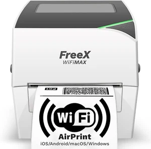 FreeX WiFi SuperRoll Thermal Printer for 4x6 Shipping Labels - Wireless Airprint - Picture 1 of 3