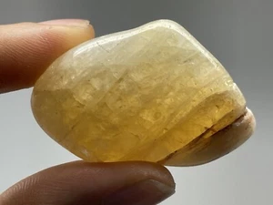 Large Tumbled Citrine Polished 1.1oz Reiki Crystal Abundance Prosperity S25 - Picture 1 of 12