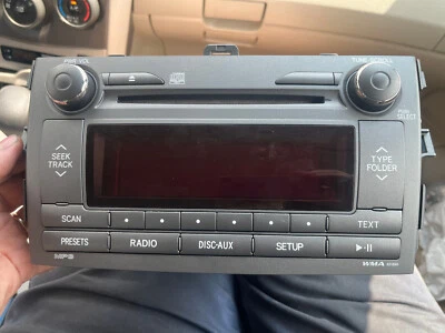 2011 2012 Toyota Corolla OEM Radio AM/FM/CD/AUX/USB/BT Stereo P/N: 86120 02D20 - Image 1 of 4