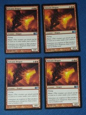 MTG 4x Volcanic Dragon x4 NM Core Set 2012 M12 Magic Playset