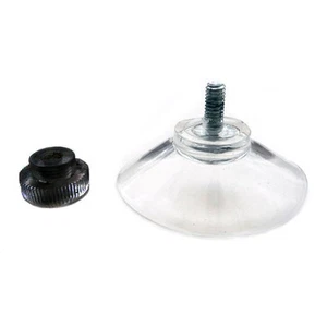40 mm schwarze Mutter Daumenschraube Saugnäpfe/Pads Gummi/Kunststoff Sauger Drehmutter - Bild 1 von 3