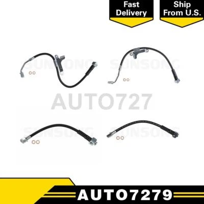 Línea de manguera hidráulica de freno delantero trasero Sunsong 4 piezas para Isuzu Ascender 2003-2005 Foto 1 de 4