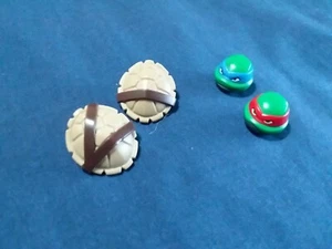 Lego Minifigure Teenage Mutant Ninja Turtles TMNT Heads + Armor Shells Parts - Picture 1 of 6