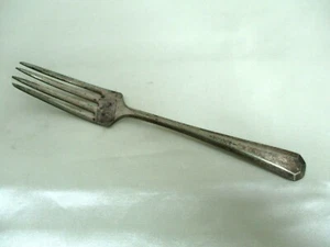 Tenedor de cena vintage Wm Rogers & Son AA plato plateado - Imagen 1 de 3