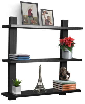 Sorbus Floating Shelf, Asymmetric Square Wall Shelf, Decorative Hanging Display - Image 1 of 4