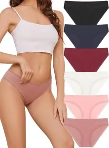 Sexy Underwear for Women Lace Breathable Bikini Panties Ladies Briefs 6 Pack M - Picture 1 of 5