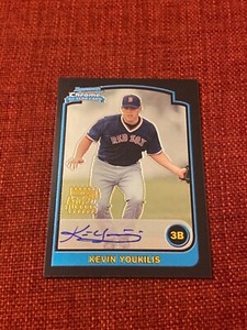 Kevin Youkilis 2003 bowman chrome auto autograph