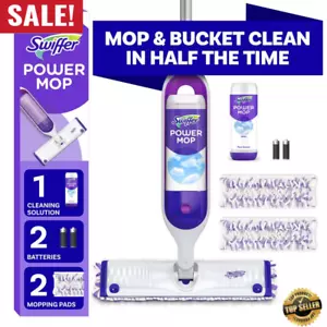 Power Mop Floor Cleaner Multi-Surface Mopping System W/ Cleaning Pads & Solution - Picture 1 of 24