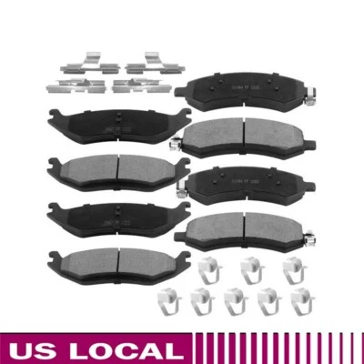 Pastillas de freno delanteras traseras de cerámica para Dodge Ram 1500 2006-2013 2014 2015 2016 2017 Foto 1 de 4