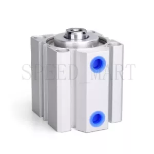 SDA100X60 Dünner kleiner pneumatischer Luftzylinder 60mm Hubstange Betätigen Schub Ziehen - Bild 1 von 6