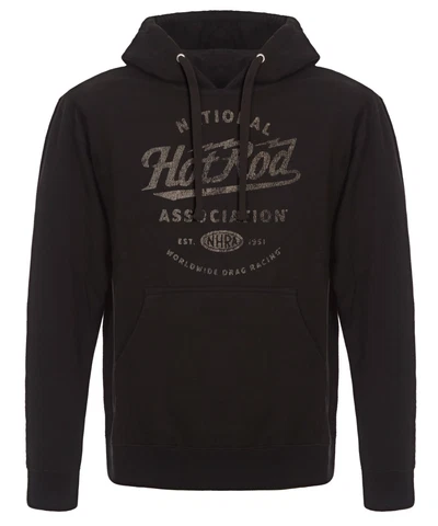 JH Design NHRA National Hot Rod Association Black Vintage Hoodie Cover