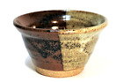 Studio Art Pottery Small Bowl Tan Brown Artist Stamp