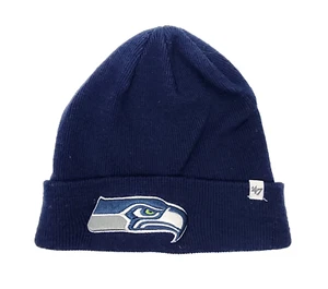 NFL Seattle Seahawks Amesbury Cuff Beanie Knit Hat Navy Blue 47 Brand - Picture 1 of 5