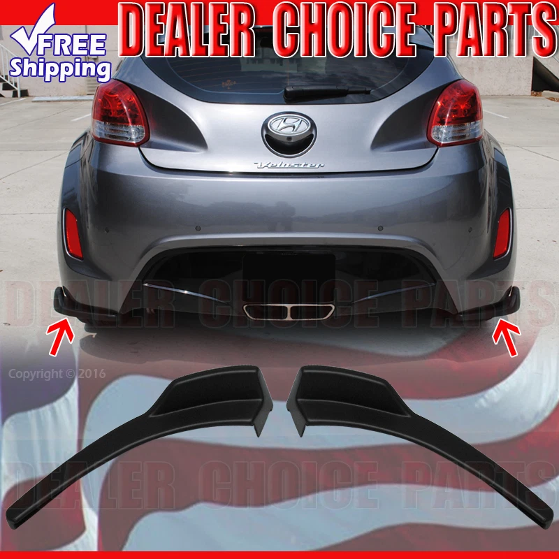 Kit de carrocería de parachoques trasero estilo secuencia de 2 piezas para Hyundai Veloster 2012-16 2017 Foto 1 de 1