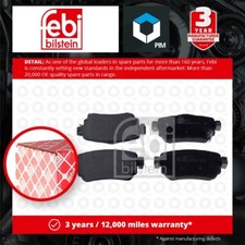 Brake Pads Set fits NISSAN QASHQAI J11 1.2 Rear 2013 on HRA2DDT D40604CA0A Febi