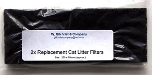 Pack 2 Filter Kapuze Katzenstreuschalen Loo Box neutralisieren Gerüche Größe 200x70cm - Bild 1 von 3