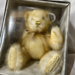 DAN DEE TEDDY BEAR 2001 century first edition jointed nib box gold plush stuffed - Picture 1 of 8