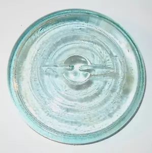 1 SELTENE GRÖSSE GROSS VINTAGE ALT BLAU GLAS KAUTION GRIFF EINMACHGLASDECKEL 3-3/8 ZOLL X 3 ZOLL - Bild 1 von 5