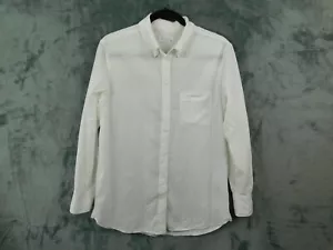 Equipment Femme Shirt Womens XS White Blouse 100% Cotton Button Up Collared - Picture 1 of 10