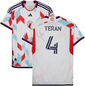Carlos Teran Chicago Fire FC Signed Match-Used #4 Jersey 2023 MLS Season-Size L