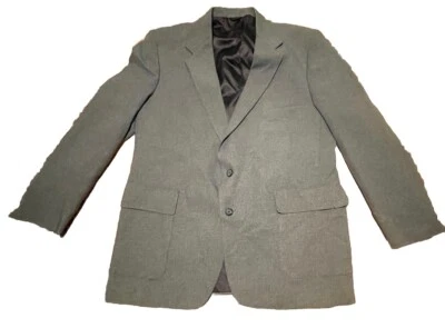 46R Мужская Levi's действие костюм Blazer серый 2 кнопки спортивное пальто винтажный EUC - Изображение 1 из 4