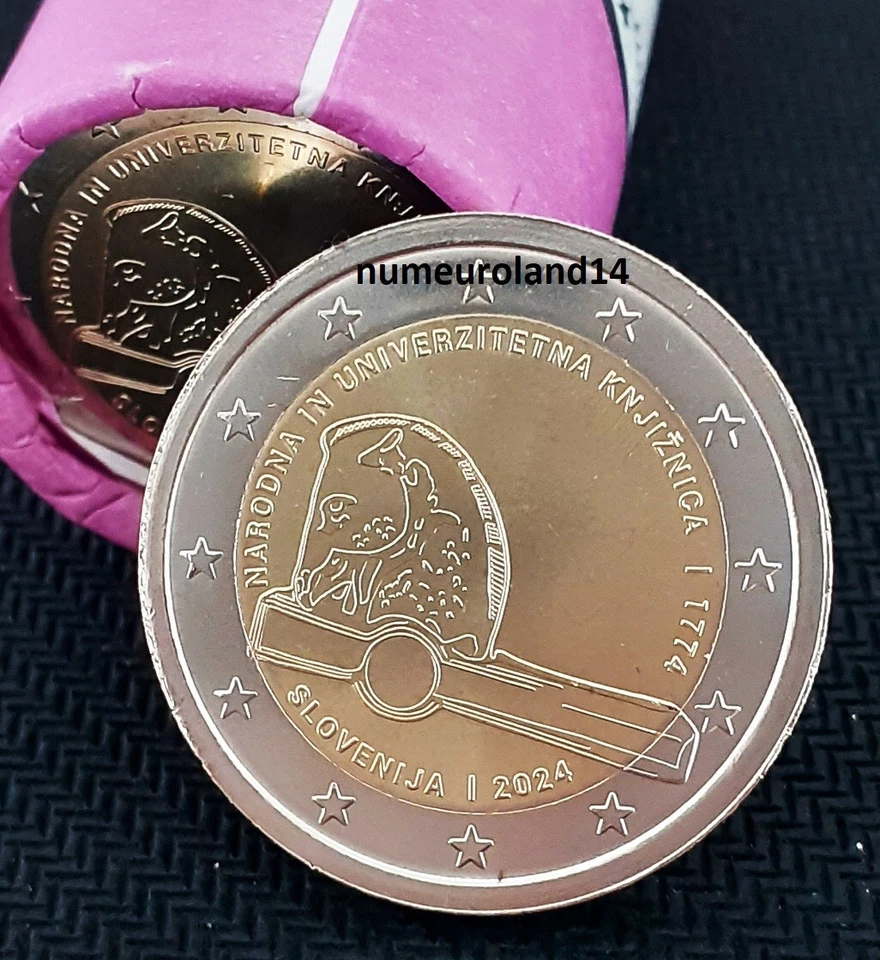 DISPO 2 euro SLOVENIE 2024 Bibliothèque nationale. NEUVE. Envoi suivi. - Photo 1/1