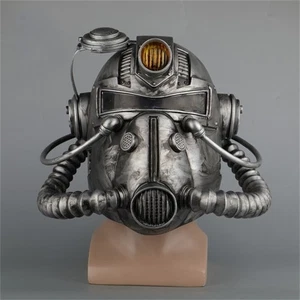 Game Replica Power Armor Helmet Fallout Soldier PVC Mask Wearable Cosplay Props - Picture 1 of 11