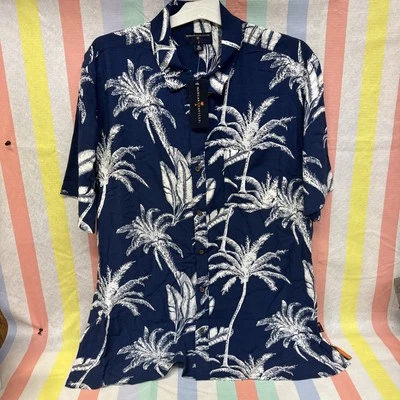 Camisa Margaritaville Para Hombre XL Manga Corta Botón Palmera - Nueva Con Etiquetas Foto 1 de 4