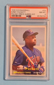 1990 SCD Baseball Pocket Price Kirby Puckett Twins #23 PSA 8 NM-MT ⚾ - Picture 1 of 2