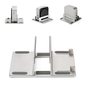 Aluminum Vertical Stand for Mac Mini M44Pro Space Saving and AntiSlip Design - Afbeelding 1 van 13