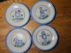Vintage Mary A. Hadley Hand-Painted Artist Signed Set of 4 9" Plates - Picture 1 of 6