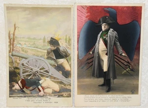 173w. PUBL CROISSANT, PARIS. 1906 ACTOR PLAYING NAPOLEON, PORTRAIT, BATTLE SCENE - Picture 1 of 2