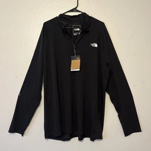 THE NORTH FACE Herren Wander atmungsaktiver Jersey Strick Pullover schwarz Gr. 2XL - Bild 1 von 12