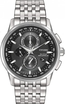 Citizen AT8110-53E World Time Chronograph Atomic Perpetual Calendar Men's Watch - Image 1 of 2