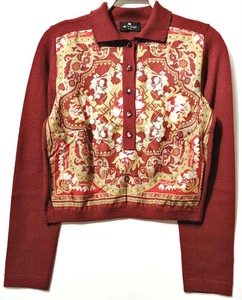 ETRO Paisley knit pullover size 42 - Picture 1 of 9
