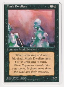Miscut Murk Dwellers LP 4th MTG Magic Factory Error Misprint Alpha Cut Corners! - Picture 1 of 2