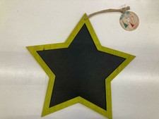 LAVAGNA A FORMA DI STELLA 30CM CON CORNICE VERDE