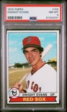 1979 Topps MLB Dwight Evans PSA 8 #155 - Boston Red Sox