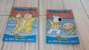 Family Guy Coming to DVD Promotional Pin Set Approx. 3x2 Inches - Picture 1 of 4