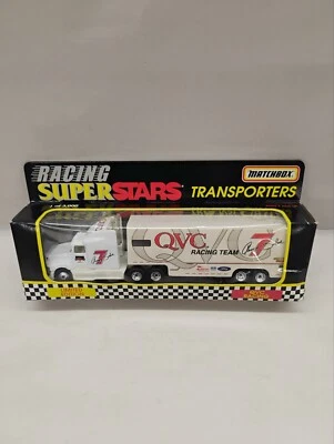 1997 MATCHBOX Racing Super Stars TRANSPORTERS #7 QVC Racing White Rose - Image 1 of 4