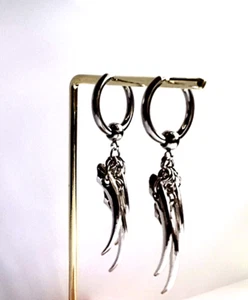 Dragon Claws Hoop Earrings - Picture 1 of 1