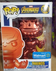 Marvel Avengers Funko POP Chrome Thanos #289 RED Chrome Walmart Exclusive New - Picture 1 of 1