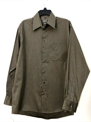 Kenneth Cole Reaction Mens Shirt Striped Size M Non Iron - Image 1 of 4