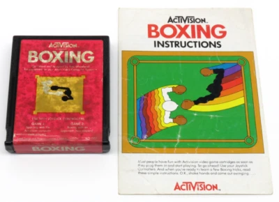 Boxing (Atari 2600, 1980) By Activision (Cartridge & Manual) NTSC #2 - Image 1 of 4