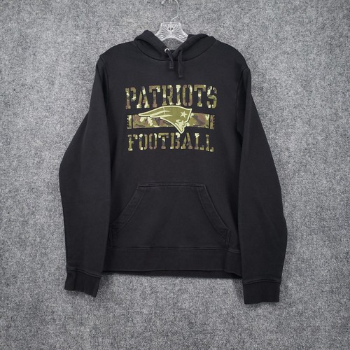 VETEMENTS Felpa con cappuccio New England Patriots uomo M media nera squadra mimetica calcio