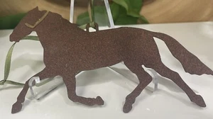 Handmade Metal Horse Ornament Made In Maine - Picture 1 of 3