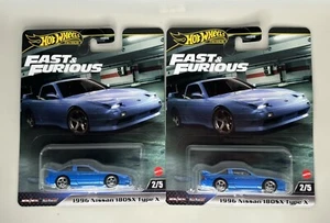 Hot Wheels 2024 Premium 1996 Nissan 180SX Type X FAST & FURIOUS Mix 4 Lot of 2 - Picture 1 of 7
