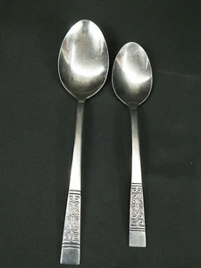 2 Barclay Geneve Stainless Teaspoon Tablespoon Spoons Korea - Picture 1 of 6